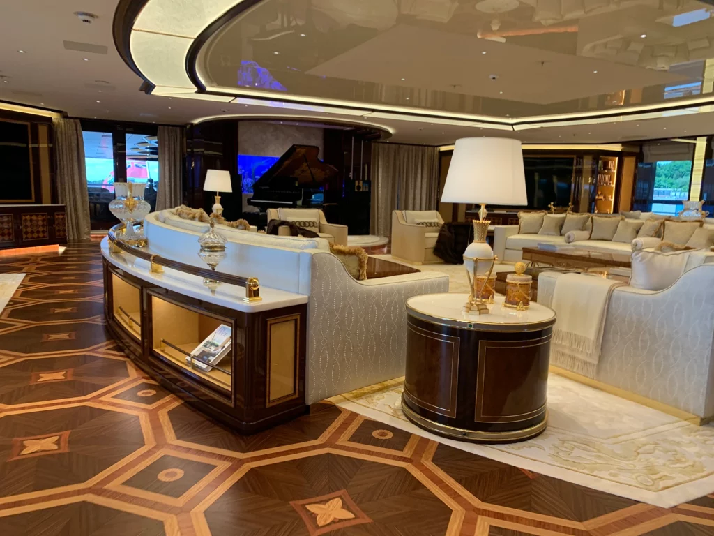 interior of putin yacht