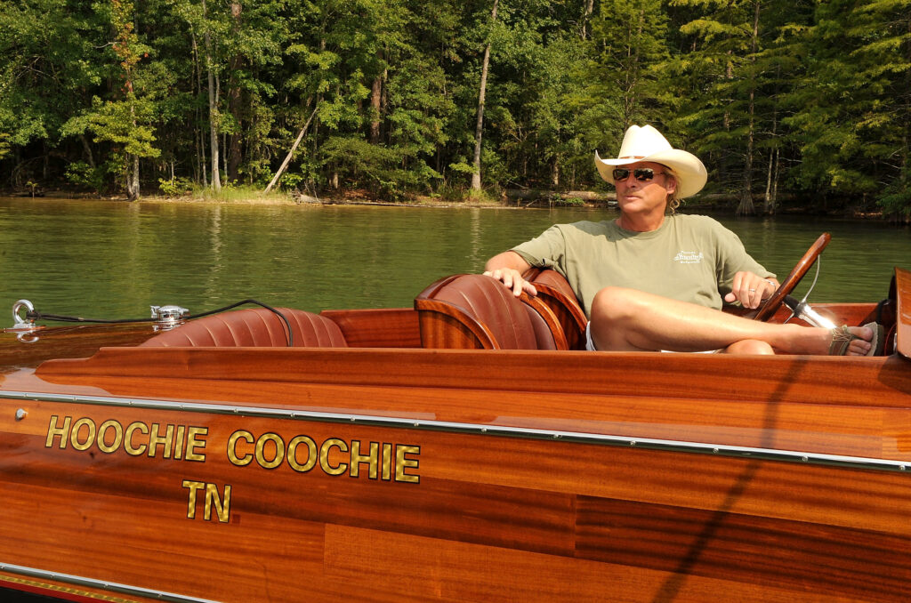 Alan Jackson's Noteworthy Boat Collection, wooden boats, classic, hickman boat works, celebrity, country music star