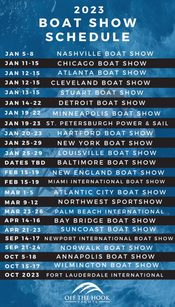 2023 Boat Show Schedule