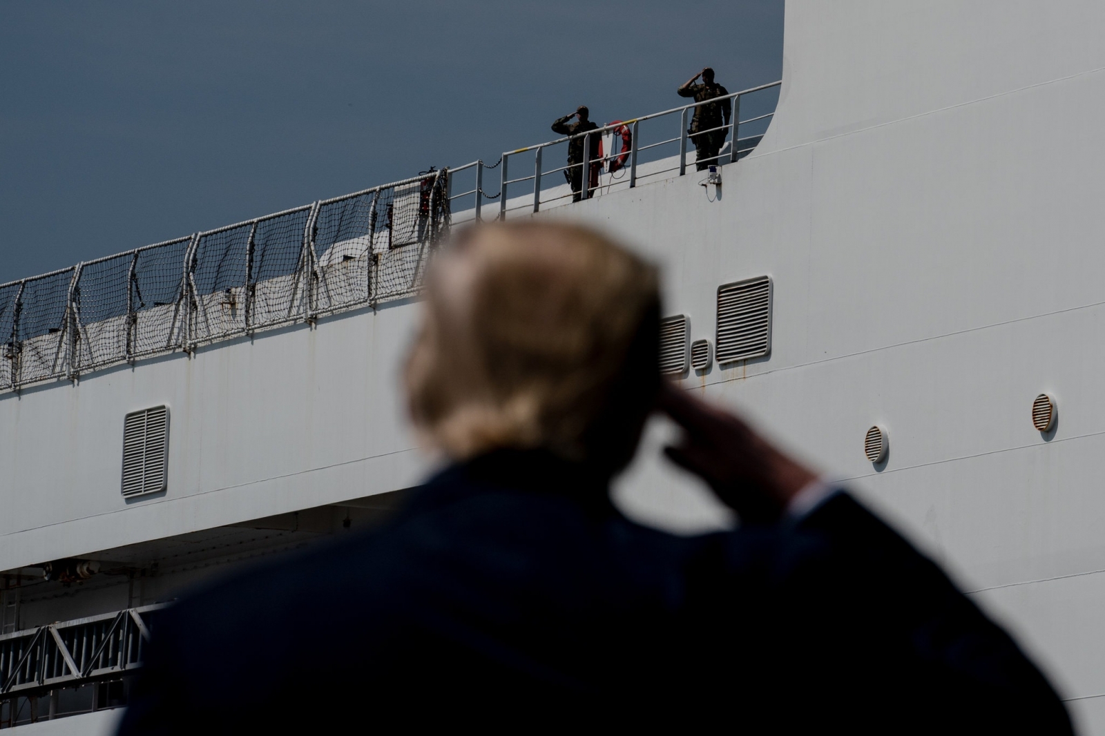 The U.S. Naval Hospital Ship, Comfort, Docks in New York